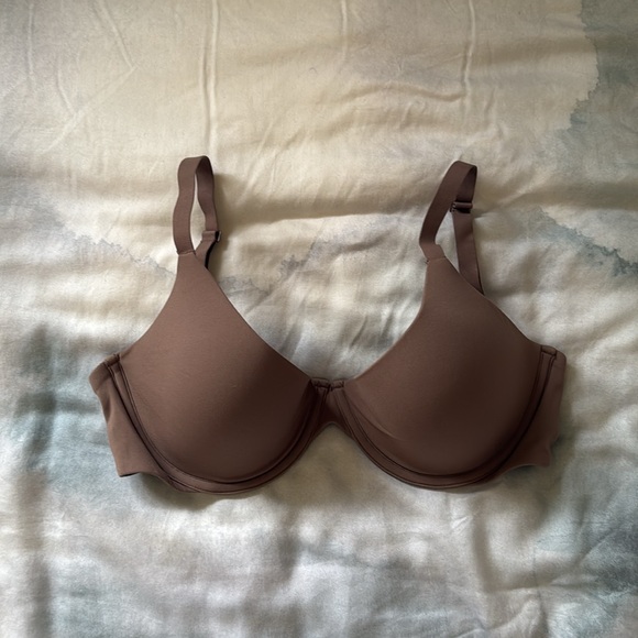SKIMS Fits Everbody Plunge Bra Umber 32DDD - Picture 2 of 2